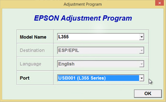 reset epson l360