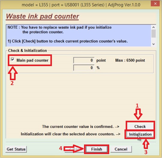 Adjustment Program - Reset Impressora Epson SX125-SX130 (Luzes Piscando).rar