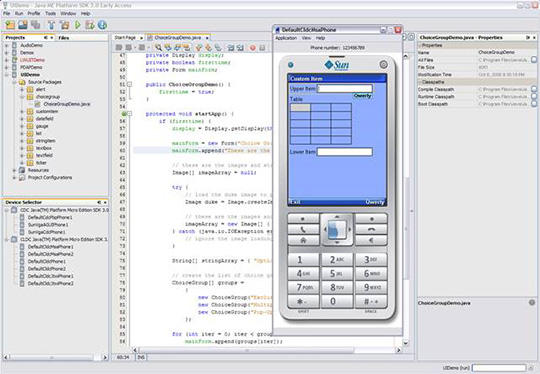Sun Java Wireless Toolkit J2ME screenshot