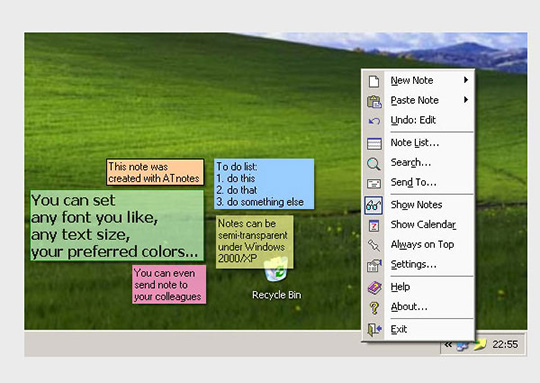 ATnotes screenshot