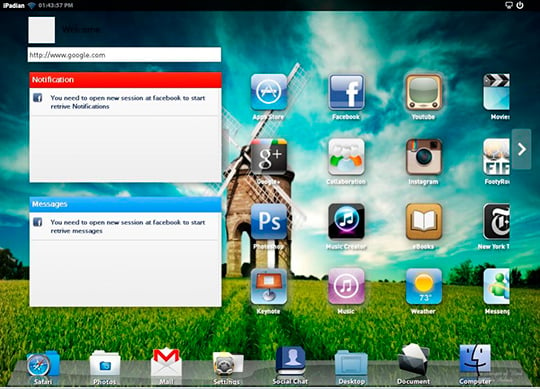 iPadian screenshot