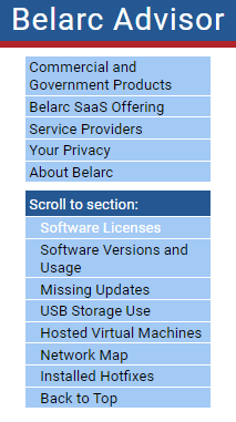 Berlarc Advisor menu