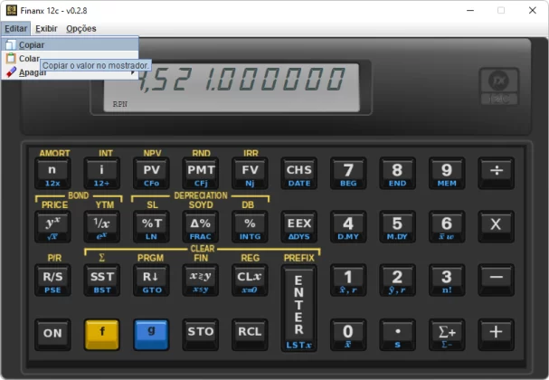 Emulador da Calculadora Financeira HP 12C Download