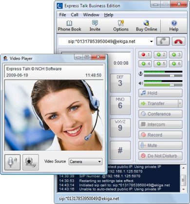 Express Talk VoIP Softphone screenshot baixesoft
