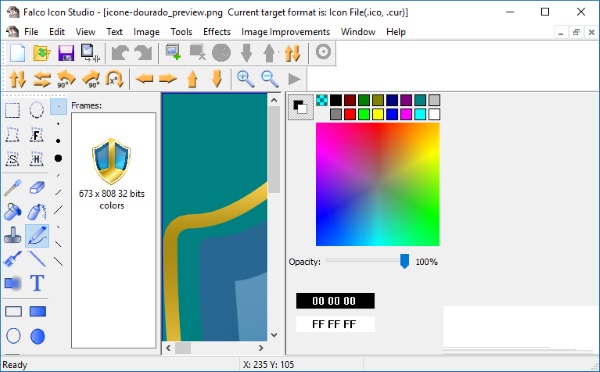 captura de tela do Falco Icon Studio