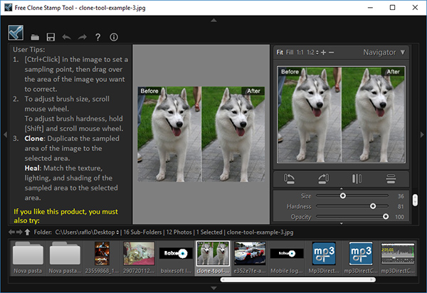 Free Clone Stamp Tool screenshot