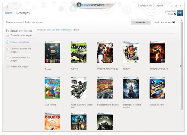 Games for Windows LIVE Screenshot