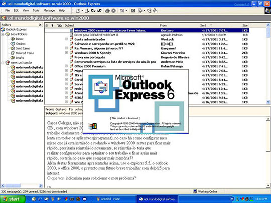 outlook express 6 windows 10