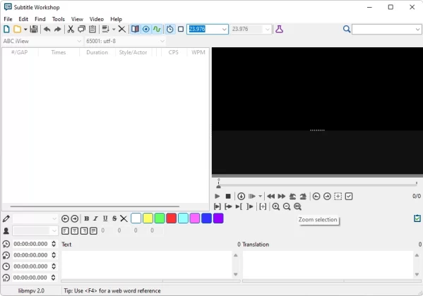 Subtitle Workshop captura de tela 2 baixesoft