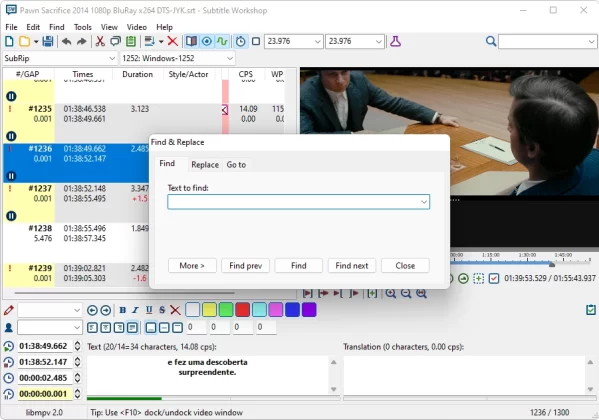 Subtitle Workshop captura de tela 6 baixesoft