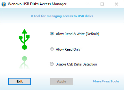 Wenovo USB Disks Access Manager captura de tela 1