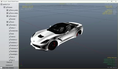 Tela de edição de modelos 3D do OpenIV.