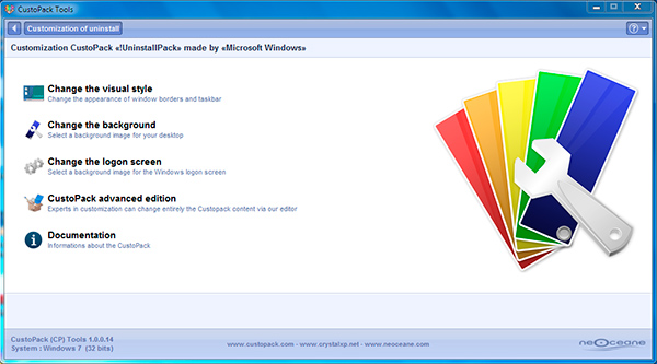 captura de tela do CustoPack Tools