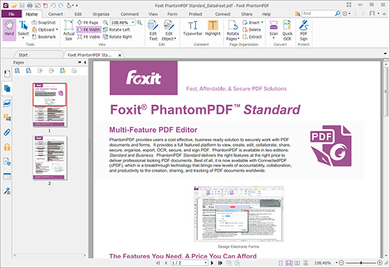 captura de tela do Foxit PhantomPDF