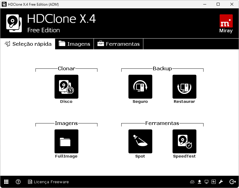 HDClone X captura de tela 01