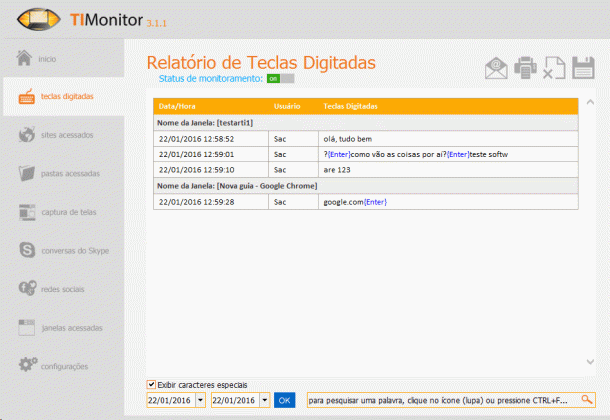 Ti Monitor captura de tela 2