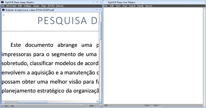 TopOCR captura de tela 2 baixesoft