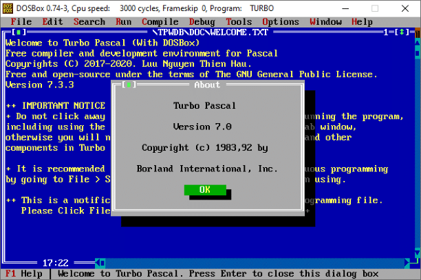 Turbo Pascal para Windows Download