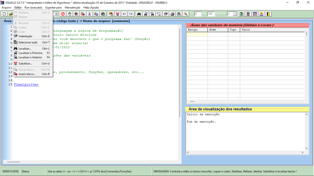 VisuAlg para Windows Download
