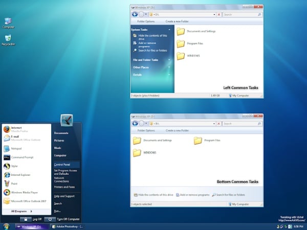 Windows 7 for XP screenshot