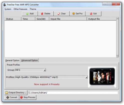 AMR MP3 Converter screenshot baixesoft