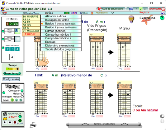 Curso de Violao ETM captura de tela 3 baixesoft