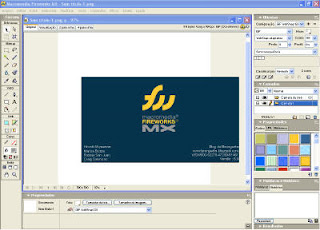captura de tela do Macromedia Fireworks MX