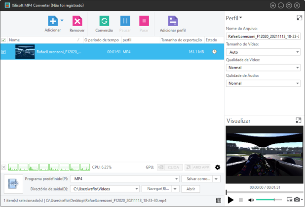 Xilisoft MP4 Converter captura de tela 3 baixesoft