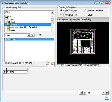 captura de tela do AutoCAD Drawing Viewer