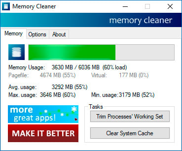 Memory Cleaner captura de tela 1