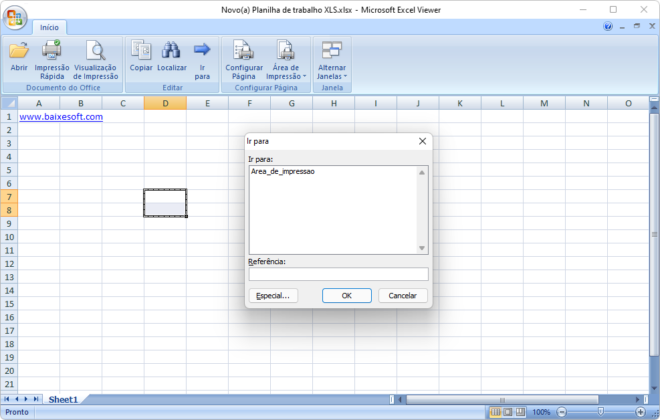 Microsoft Excel Viewer captura de tela 3 baixesoft
