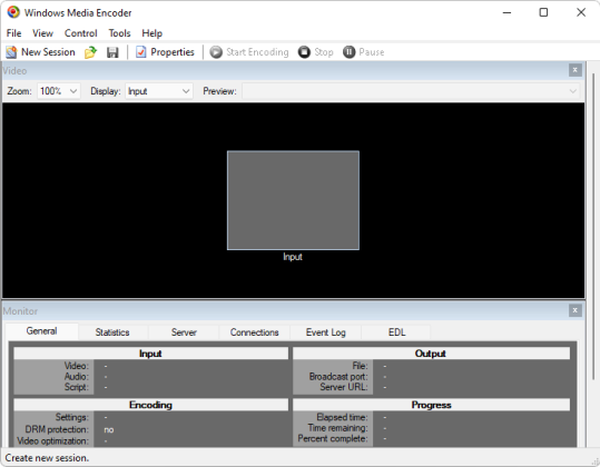 Windows Media Encoder captura de tela 2 baixesoft