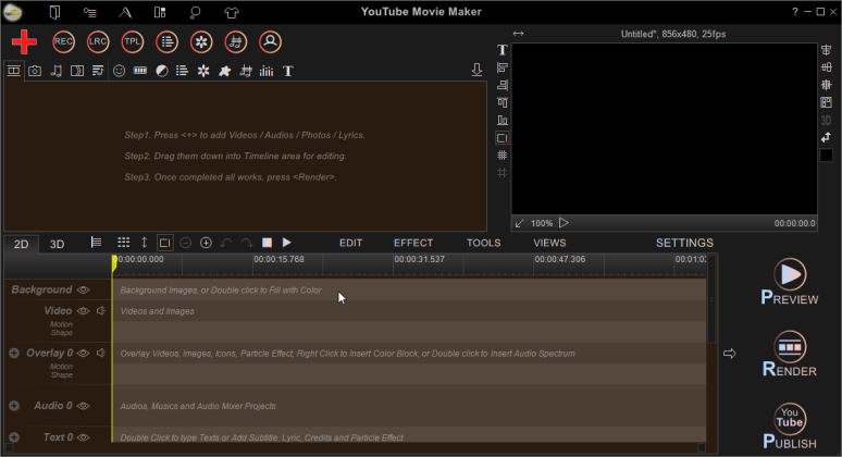 YouTube Movie Maker captura de tela 3