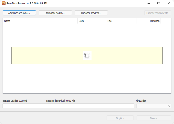 Free Disc Burner captura de tela 1 baixesoft