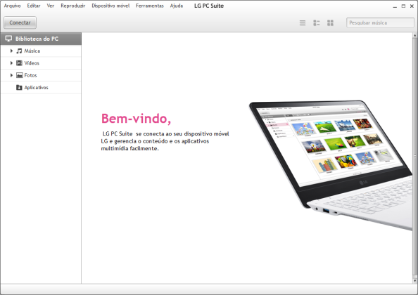 LG PC Suite captura de tela 1 baixesoft