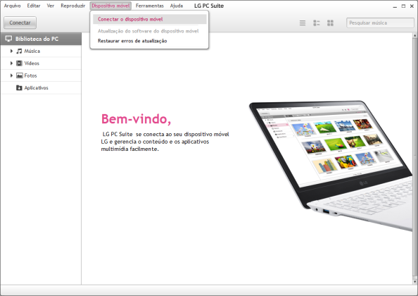 LG PC Suite captura de tela 2 baixesoft