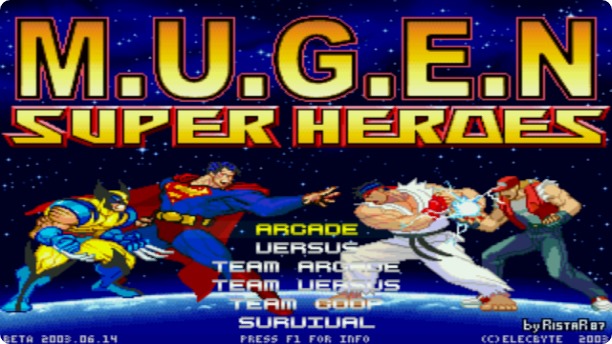 Super Heroes MUGEN banner