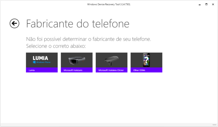 Windows Device Recovery Tool captura de tela 4 baixesoft