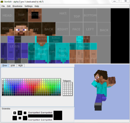 Minecraft SkinEdit captura de tela 2