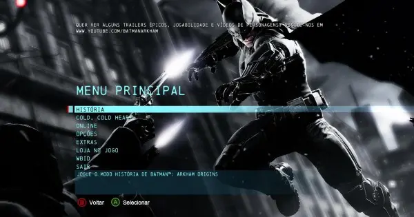 captura de tela Batman Arkham Origins traduzido