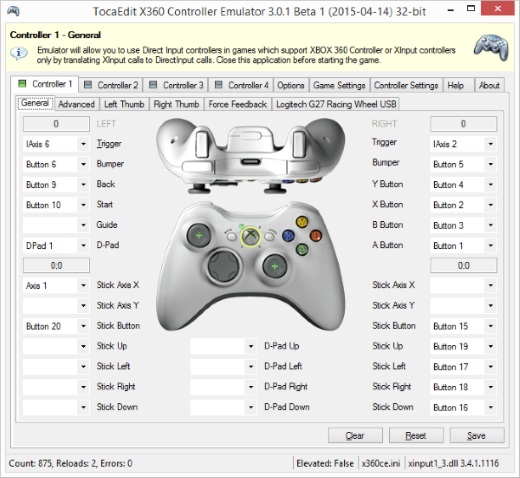 captura de tela x360ce