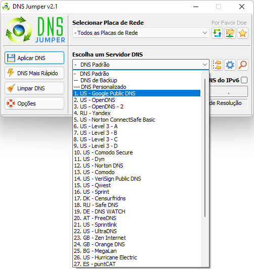 DNS Jumper captura de tela 5