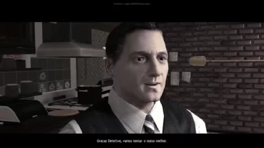 Captura de tela do jogo Lucius traduzido.
