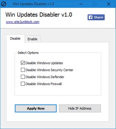 Win Updates Disabler captura de tela 1