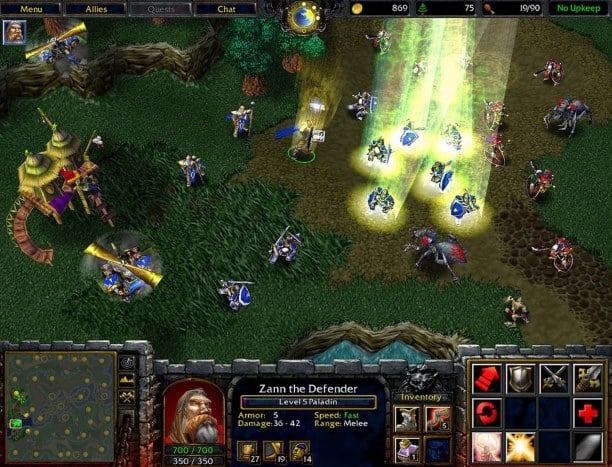 Warcraft 3 captura de tela
