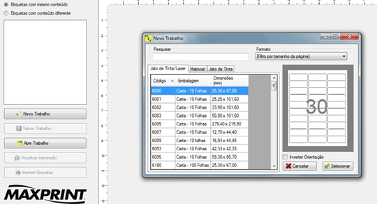 Max Impressão: Software de Impressão de Etiquetas Download