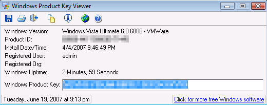 Windows Product Key Viewer captura de tela 3