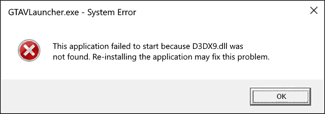 D3DX9.dll error