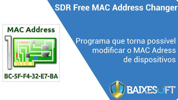 SDR Free MAC Address Changer banner baixesoft