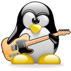 tux guitar logo baixesoft